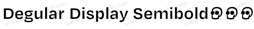 Degular Display Semibold字体转换